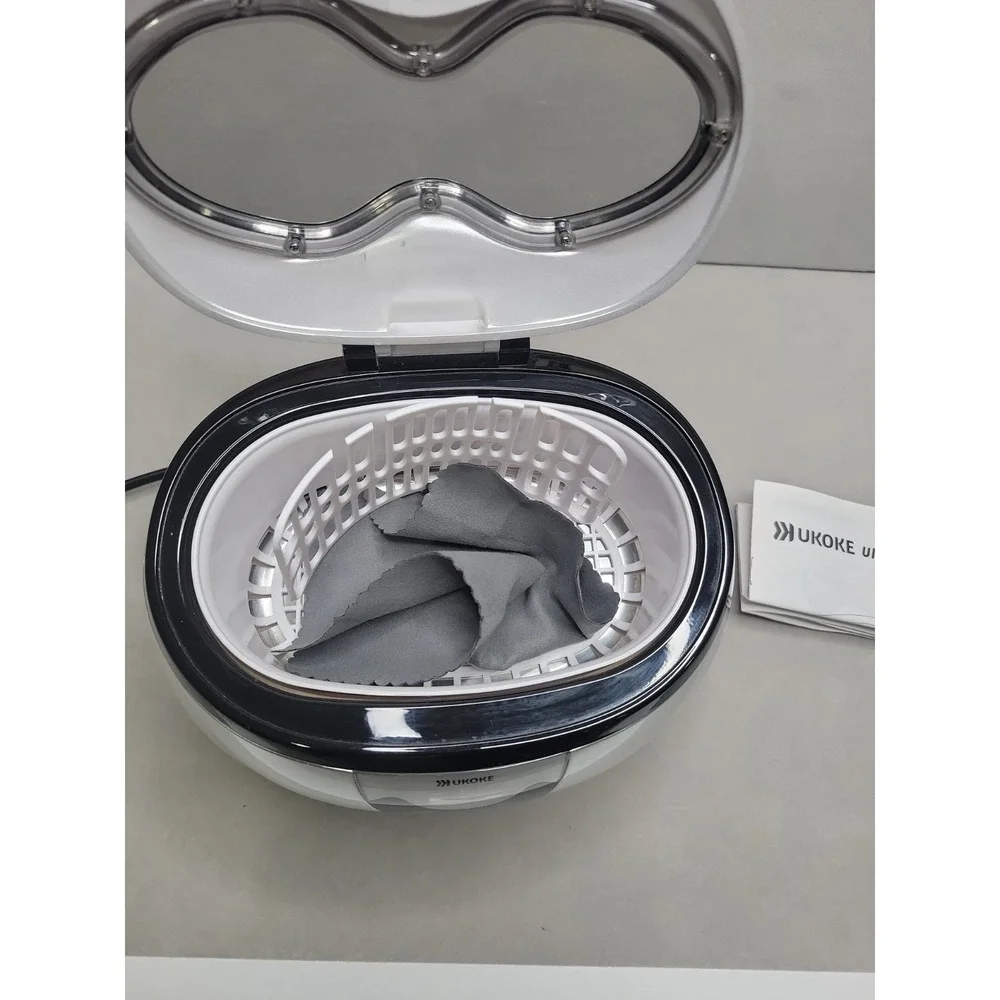 Ukoke 3800S Ultrasonic Cleaner, Professional Jewelry Cleaner for Eyeglasses